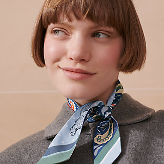 Twilly 《チーター・バンダナ》 - ブルー | Hermès - エルメス-公式サイト